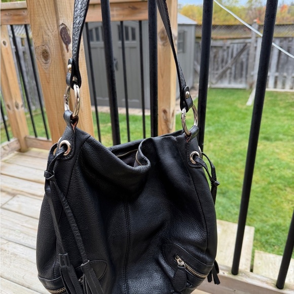Danier Black Leather Hobo Bag - Picture 9 of 11
